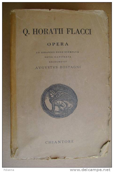 PAV/28 Rostagni Q.HONORATII FLACCI Chiantore 1948 - Klassiekers