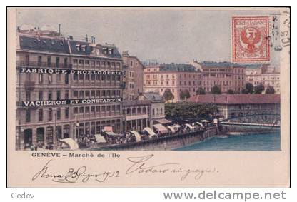 Genève, Marché De L'Ile (1902) - Genève