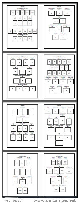 DENMARK STAMP ALBUM PAGES 1861-2011 (233 pages)