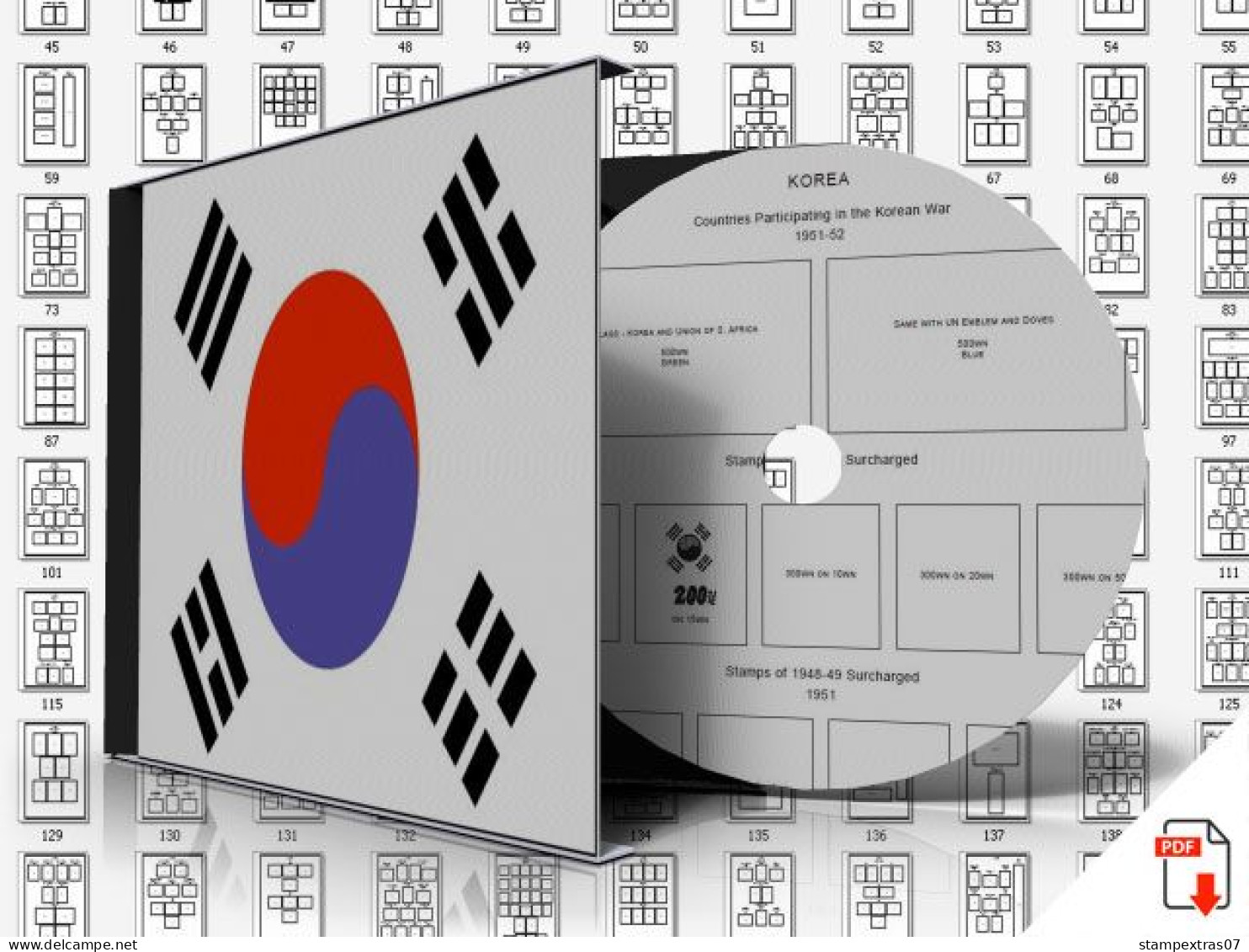 SOUTH KOREA STAMP ALBUM PAGES 1884-2011 (567 Pages) - English