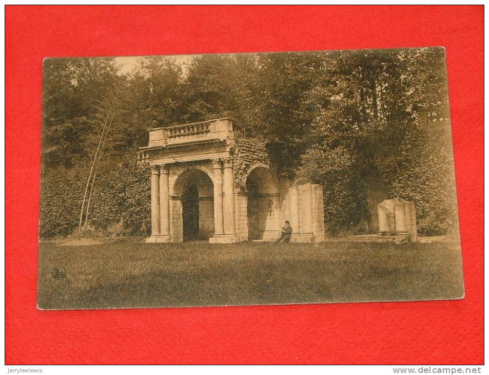 Morlanwelz -  Ruines De Mariemont - Pavillon Central De L´ancien Palais Du " Fer à Cheval "  -   ( 2 Scans ) - Morlanwelz