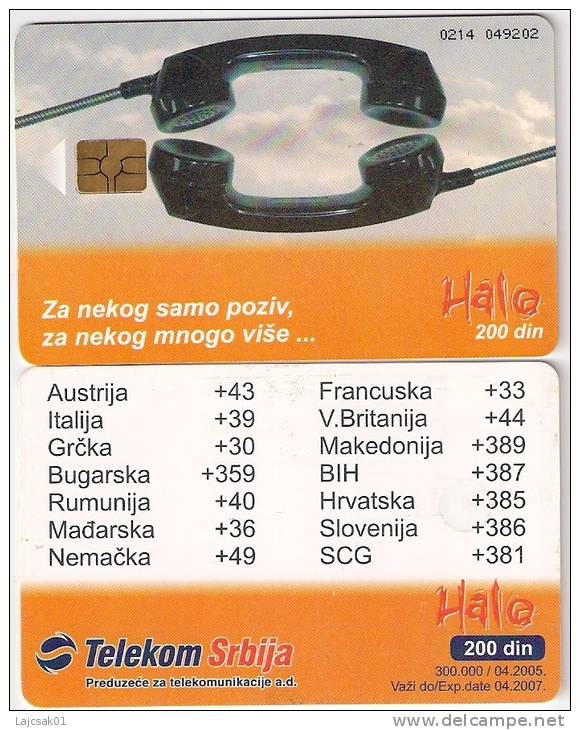 Serbia  With Chip 300.000 / 04.2005.  Phone Telephone - Jugoslawien