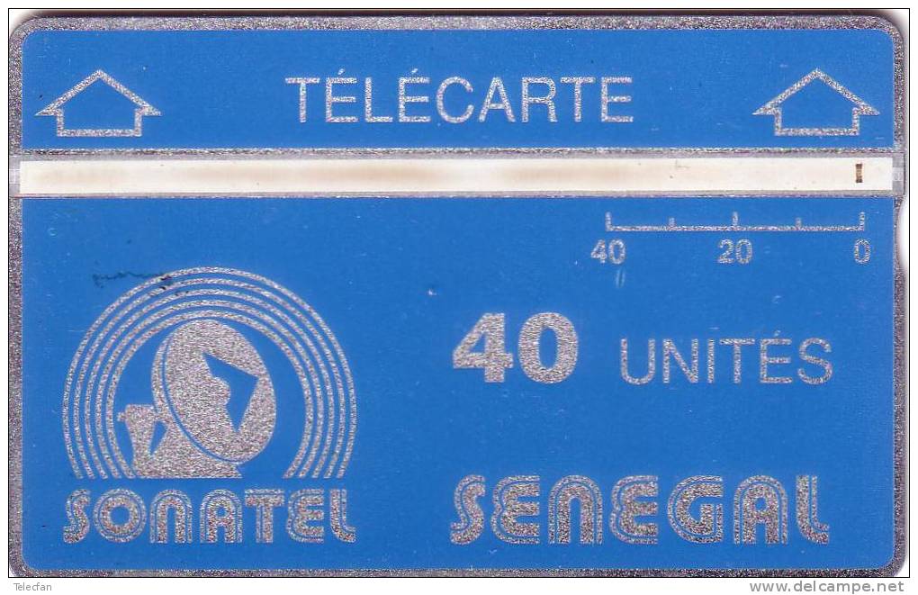 SENEGAL LANDIS ET GYR 40U N° 905A... VERSO TEXTE BLEU  UT RARE - Senegal