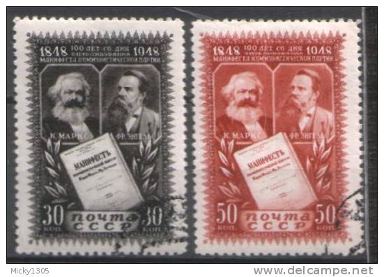 UdSSR / USSR - Mi-Nr 1201/1202 Gestempelt / Used (w284) - Karl Marx