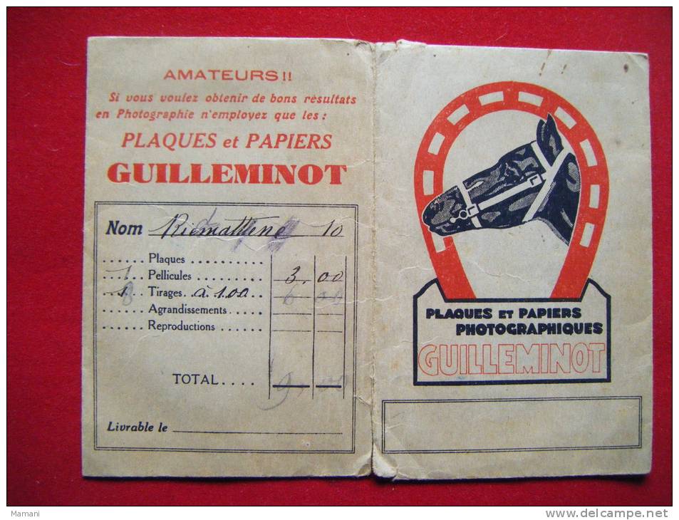 Pochette Photos -pub Plaques Et Papiers Guilleminot - Other & Unclassified