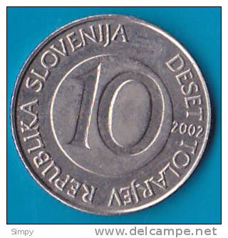 SLOVENIA    - 10 Tolarjev  2002 - Slowenien