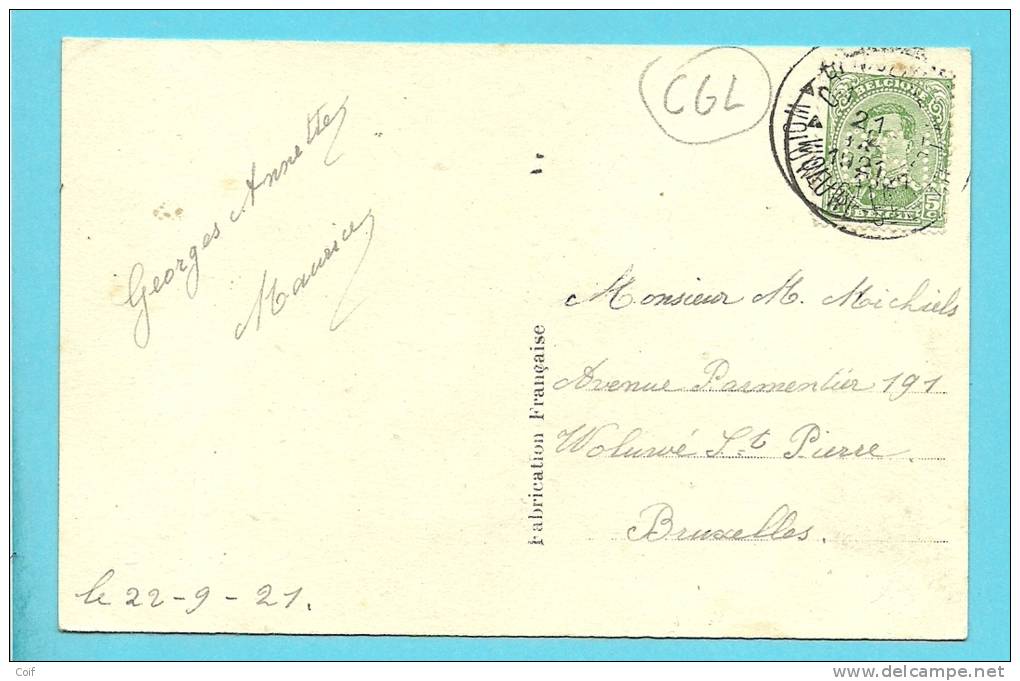 137 Op Kaart Met Firmaperforatie (perfin ) C.G.L. - 1909-34