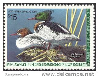 US RW61 XF Mint Never Hinged Duck Stamp From 1994 - Duck Stamps