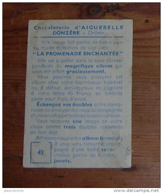 Chromo Chocolat  Aiguebelle  - N°42 - Dame - Epoque Louis XV - Milieu Du XVIIIe Siècle. - Aiguebelle