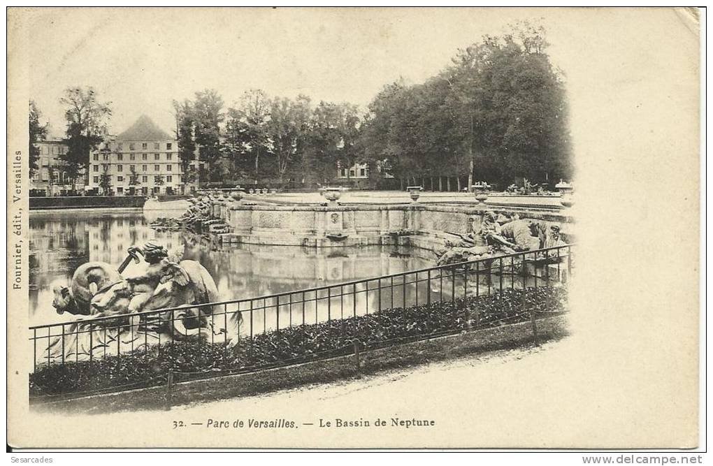 CPA-PRÉCURSEUR - PARC DE VERSAILLES - LE BASSIN DE NEPTUNE - Versailles (Castillo)