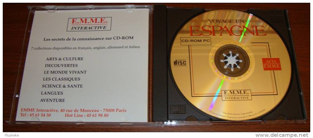 Encyclopédie E.M.M.E. Interactive Voyage En Espagne Noblesse Et Richesse D´un Pays Sur Cd-Rom Multimedia - Encyclopedieën