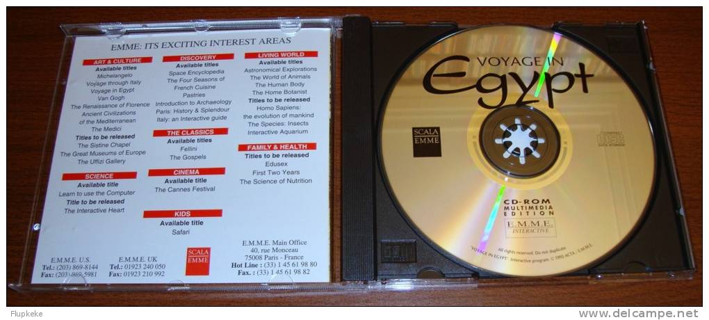 Encyclopédie E.M.M.E. Interactive Voyage In Egypt A Virtual Journey Through Ancien Egypt On Cd-Rom Multimedia In English - Enciclopedias