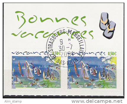 2004 France Frankreich  Mi. 3816   Used  Booklet Stamp  Europa - 2004