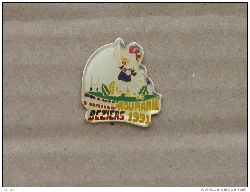 PINS RUGBY FRANCE - ROUMANIE BEZIERS1991 - Rugby