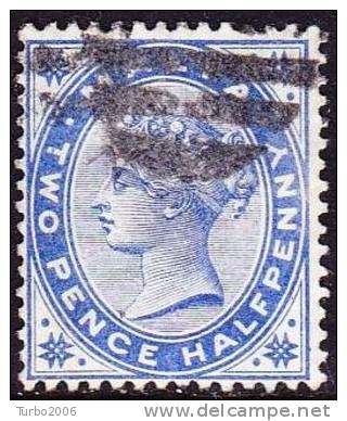 MALTA 1885 Queen Victoria 2½ Pence Blue WM CA Crown Yvert Et T. 8 - Malta (...-1964)
