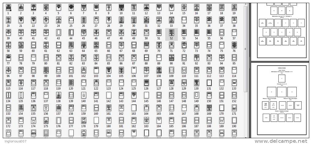 HONG KONG STAMP ALBUM PAGES 1862-2011 (289 Pages) - Engels