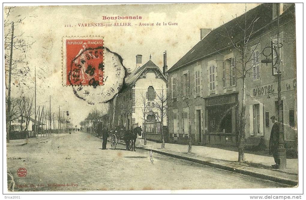 Varennes Sur Allier.  L'avenue De La Gare. - Altri & Non Classificati