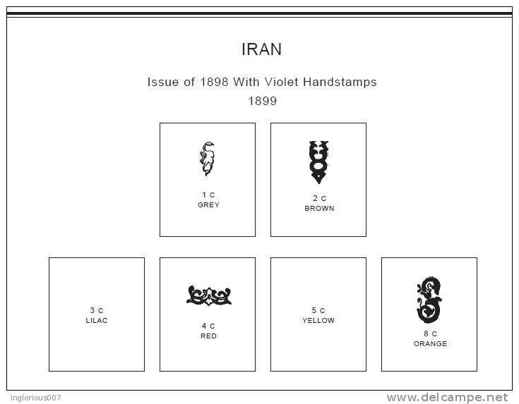 IRAN STAMP ALBUM PAGES 1868-2011 (321 Pages) - Englisch