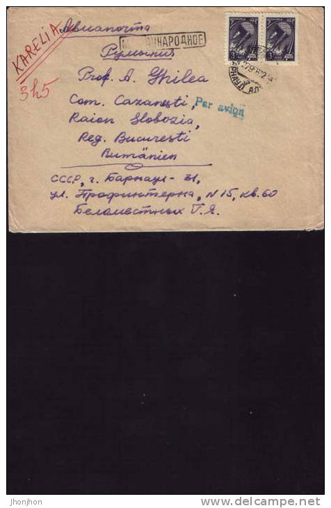 Russia-USSR-Envelope Circulated In 1956 - Storia Postale