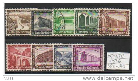 GERMANIA 3° REICH SOCCORSO INVERNALE 1936 - Used Stamps