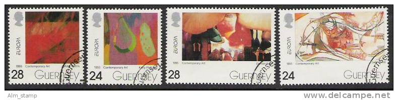 1993 Guersey   Yv. 616-9  Mi. 606-11 Used  Europa - 1993