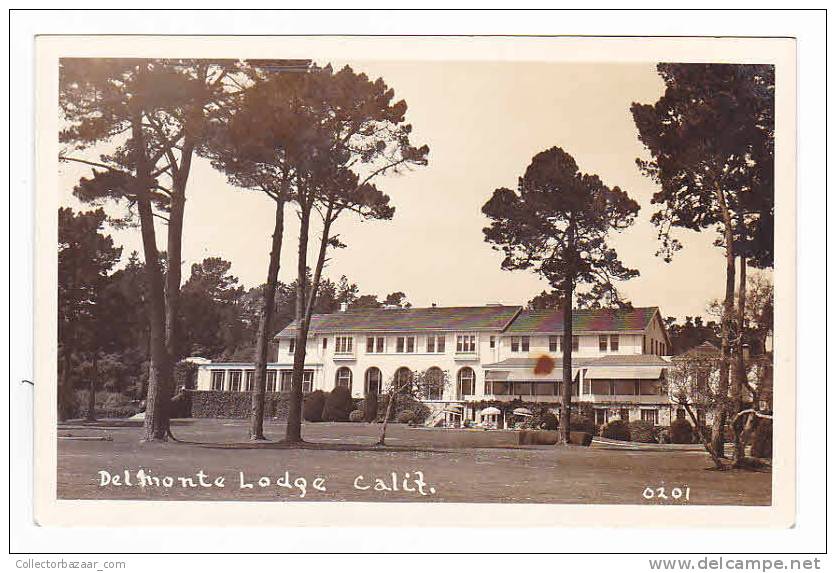 [W839] United States USA California Del Monte Lodge  -  Real Photo Vintage Postcard - San Francisco