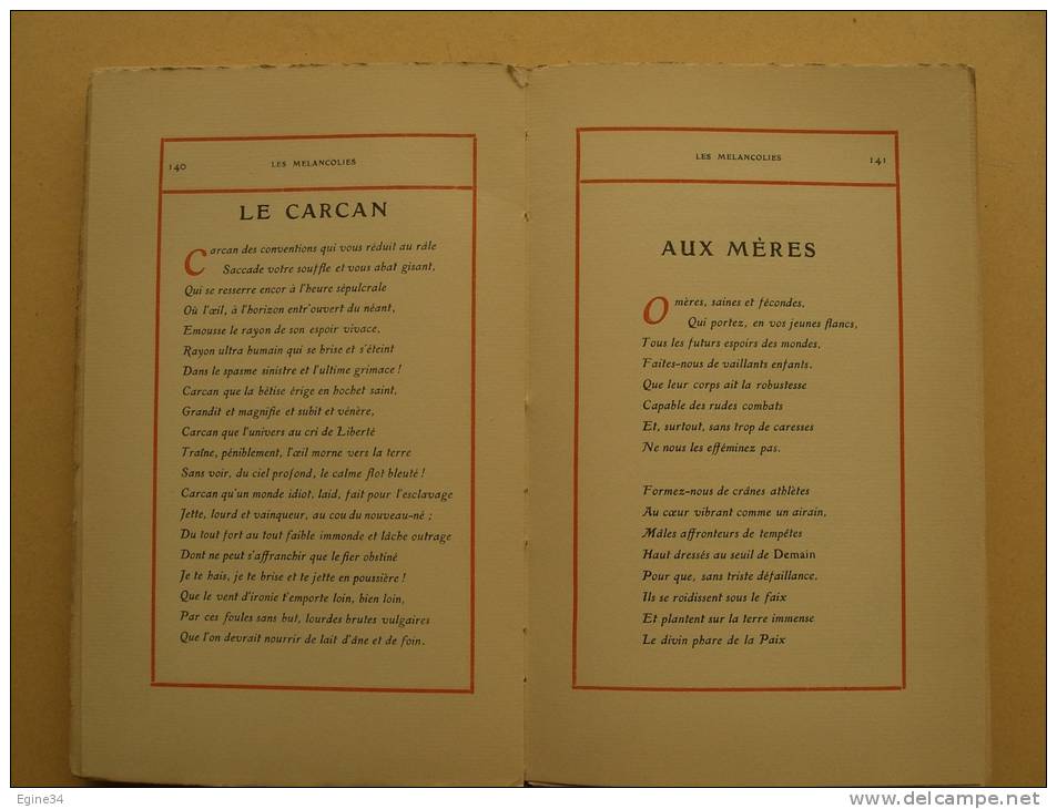 Octave CHARPENTIER -  POEMES INFERNAUX - Les Mélancolies  - Poèmes Divers - Les Frivolités - French Authors