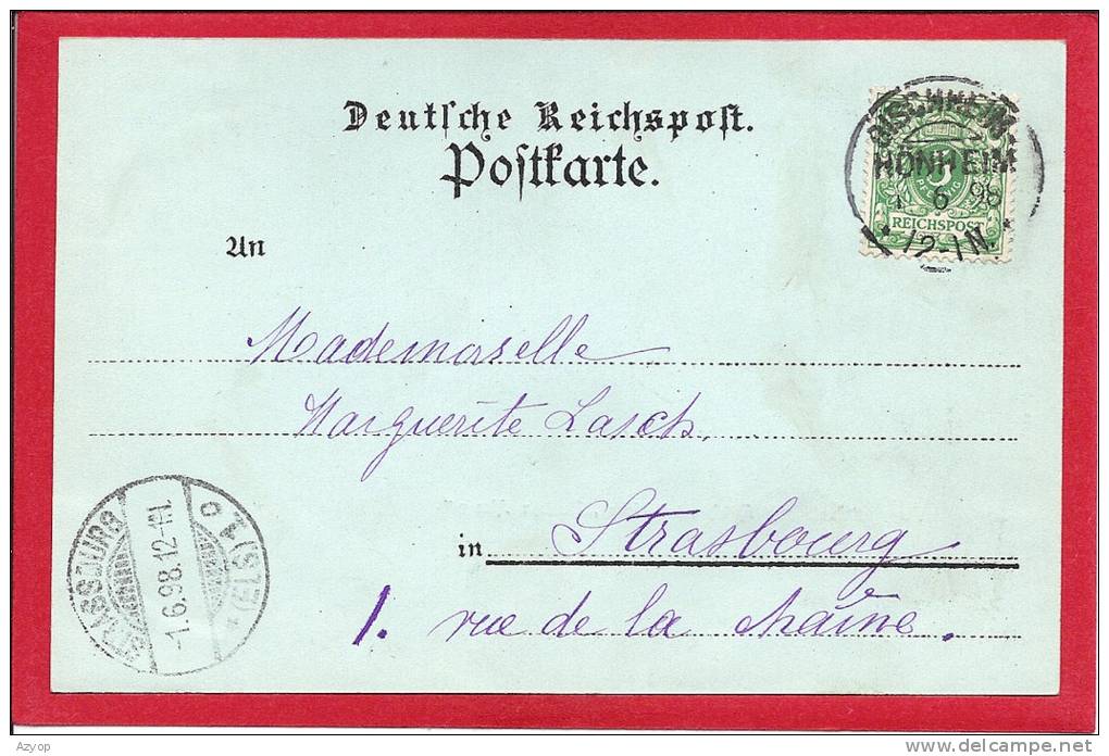 67 - GRUSS AUS SCHILTIGHEIM - Postgebäude - Carte Bleue à La Lune - Schiltigheim