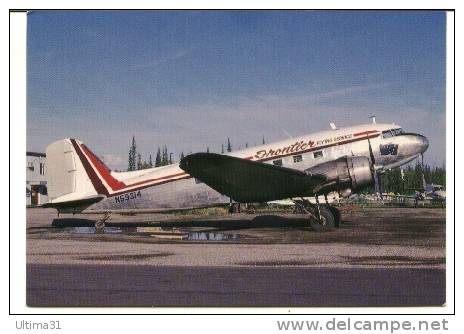 CPM AVION FRONTIER FLYING SERVICE DC 3 Phto Pierre Alain Petit - 1946-....: Ere Moderne