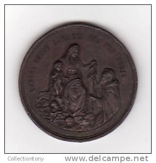 Medaglia - Leone XIII - Vergine A Carmelo - A. MDCCCVI - 1896 -  Diam. 37 Peso 22.8 - Bronzo (34) - Sonstige & Ohne Zuordnung