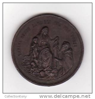 Medaglia - Leone XIII - Vergine A Carmelo - A. MDCCCVI - 1896 -  Diam. 37 Peso 22.8 - Bronzo (34) - Altri & Non Classificati