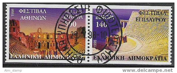 1998 Griechenland  Mi. 1978-9 C Used  Europa: Nationale Feste Und Feiertage - 1998