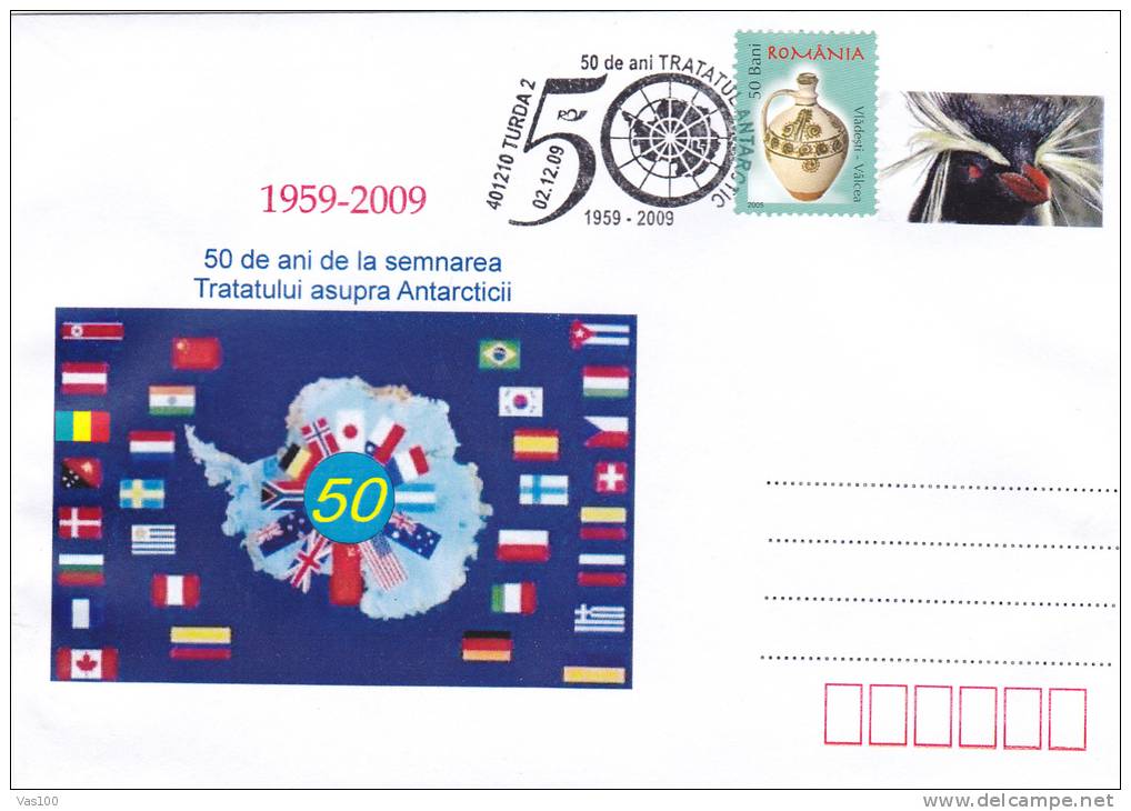 Romania Signed The Antarctic Treaty In 1959 Cover Stationery Romania. - Internationales Polarjahr