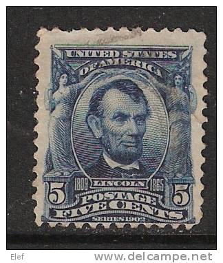 USA / Etats-Unis , 1902 , Yvert N° 148, 5c Bleu "Lincoln", Obl. B/TB - Usados