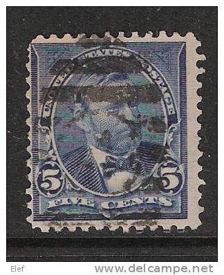 USA / Etats-Unis , 1898 , Yvert N° 125, 5c Bleu  " Grant ", Obl. B/TB - Usati