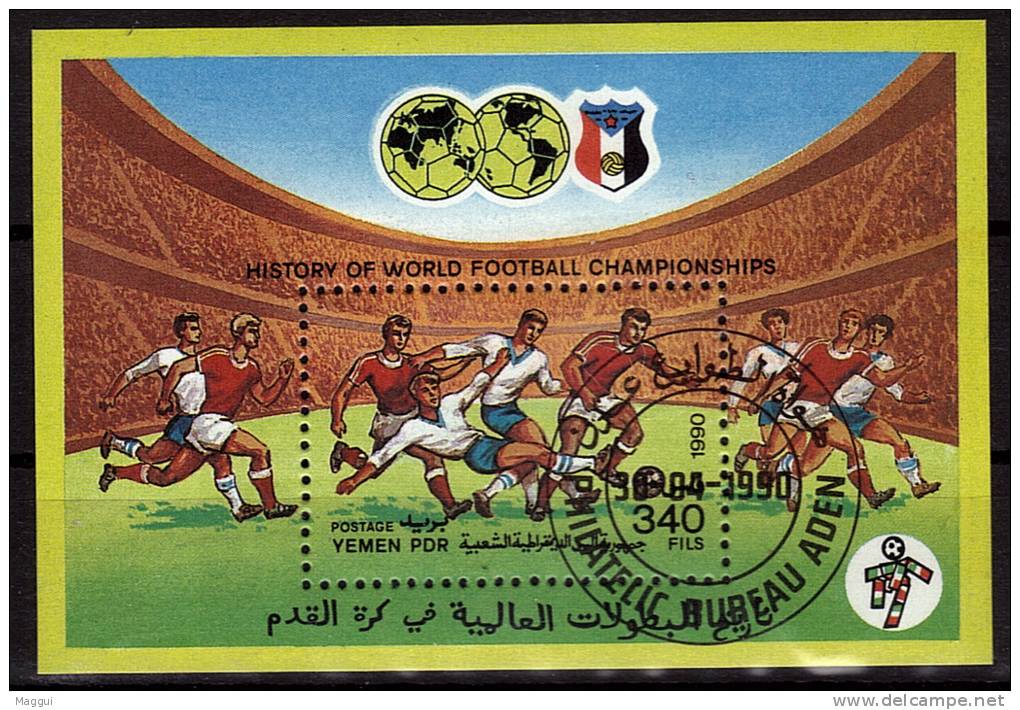 YEMEN       BF  Oblitere     Cup 1990   Football  Soccer  Fussball - 1990 – Italy