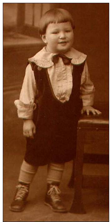 RPPC ~ Real Photo ~ Children ~ Chubby Little Boy Postcard U73 - Other & Unclassified