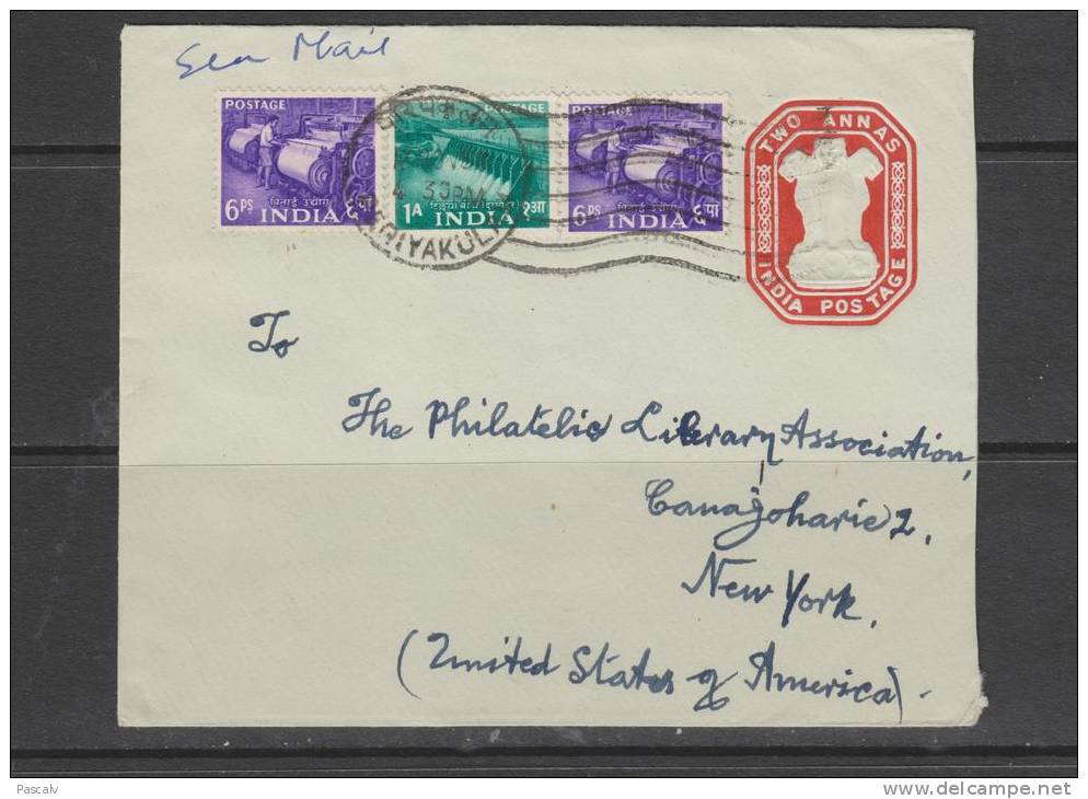 Entier Postal Du 13.11.1956 Vers Les USA - Briefe