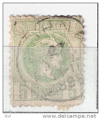 GRECE GREECE, Hermès, 1889 , Yvert N° 93 Ob , 5 L Vert - Used Stamps