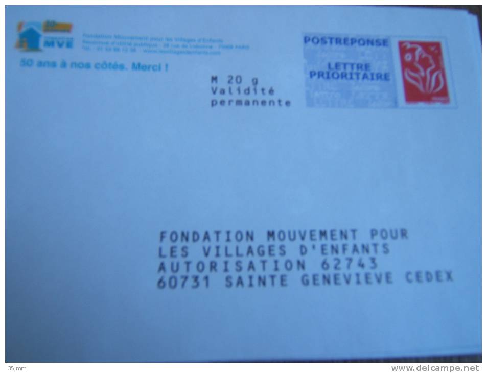 PAP Reponse Lamouche Fondation Mouvement Pour Les Villages D´enfants 08P038 - Prêts-à-poster: Réponse /Lamouche