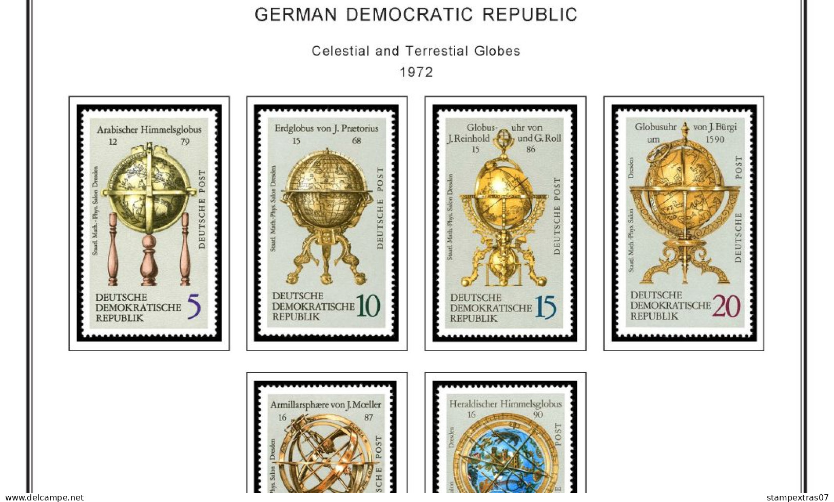 GERMANY (EAST - DDR) STAMP ALBUM PAGES 1949-1990 (334 color illustrated pages)