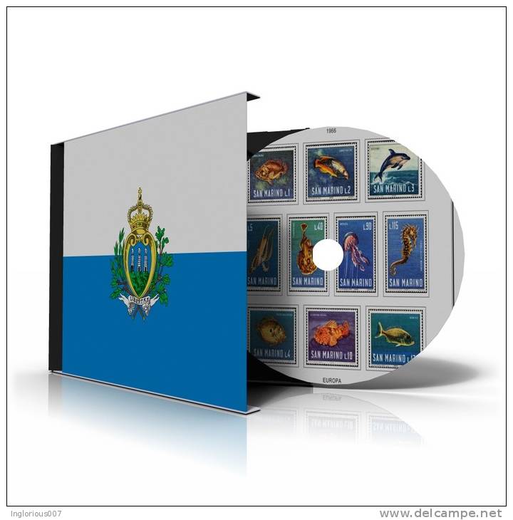 SAN MARINO STAMP ALBUM PAGES 1877-2011 (256 Color Illustrated Pages) - Englisch