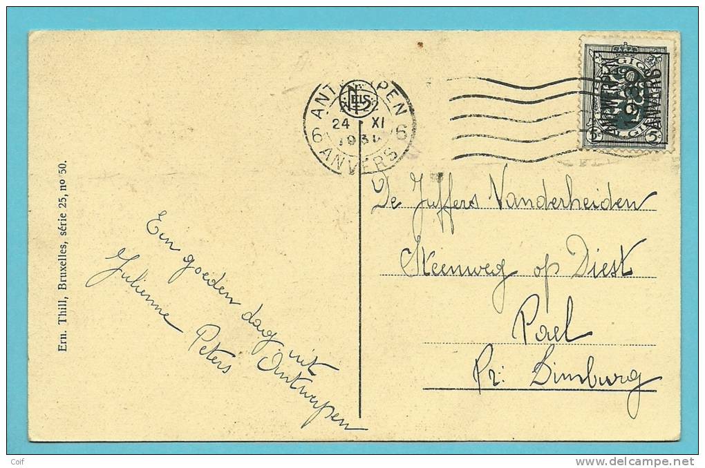 279 Met PREO N°229 / ANTWERPEN 1930 ANVERS Op Kaart En Afgestempeld Met Stempel ANTWERPEN 6 - Typo Precancels 1929-37 (Heraldic Lion)