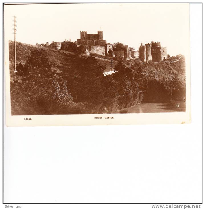 Real Photo Photograph Dover Castle England Kingsway Real Photo Series - Dover