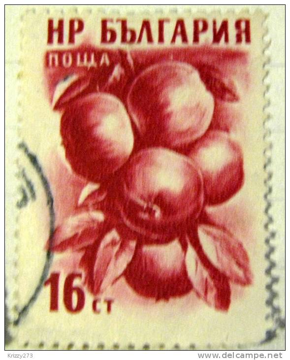 Bulgaria 1956 Fruits Apples 16s - Used - Used Stamps