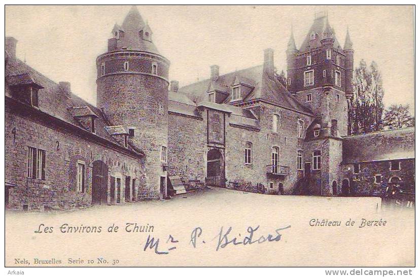 THUIN = Les Environs De Thuin = Château De Berzée  (Nels  Bxl  S.10  N° 30) Non Datée - Thuin