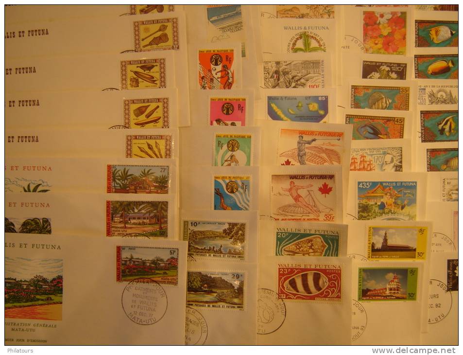 Wallis et Futuna - Collection de 317 enveloppes 1er jour