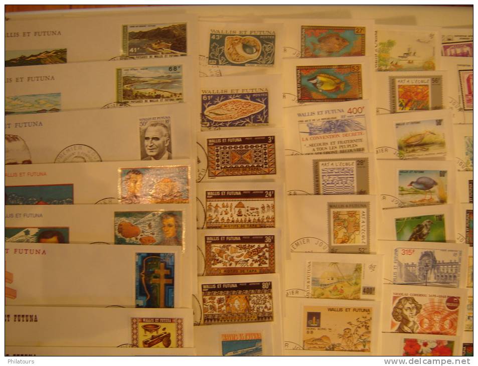 Wallis et Futuna - Collection de 317 enveloppes 1er jour