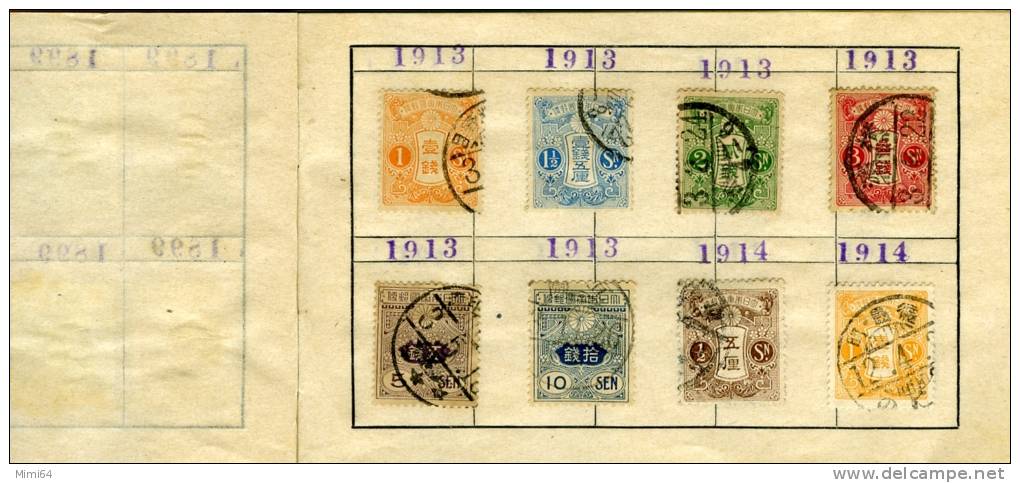 SUPERBE COLLECTION DE TIMBRES DU JAPON / JAPAN--ANNEE 1883 à 1944 OBLITEREES-100 TIMBRES-VOIR SCANS- - Collections, Lots & Series