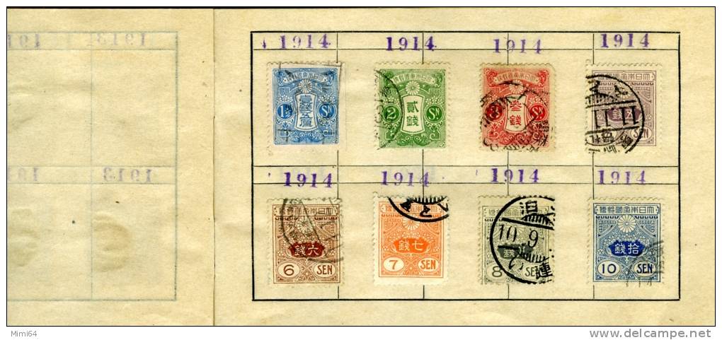 SUPERBE COLLECTION DE TIMBRES DU JAPON / JAPAN--ANNEE 1883 à 1944 OBLITEREES-100 TIMBRES-VOIR SCANS- - Collections, Lots & Séries